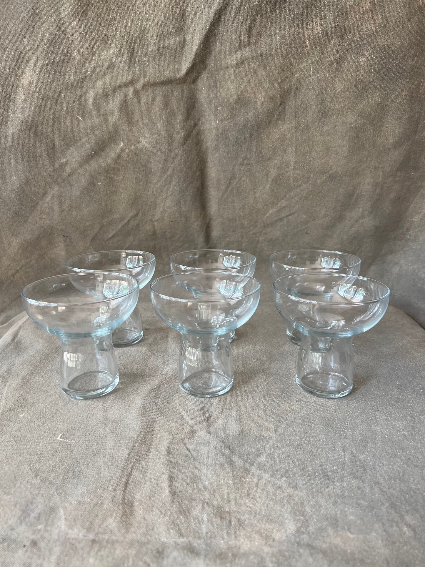 Set of Six Vintage Wine/Margarita glasses