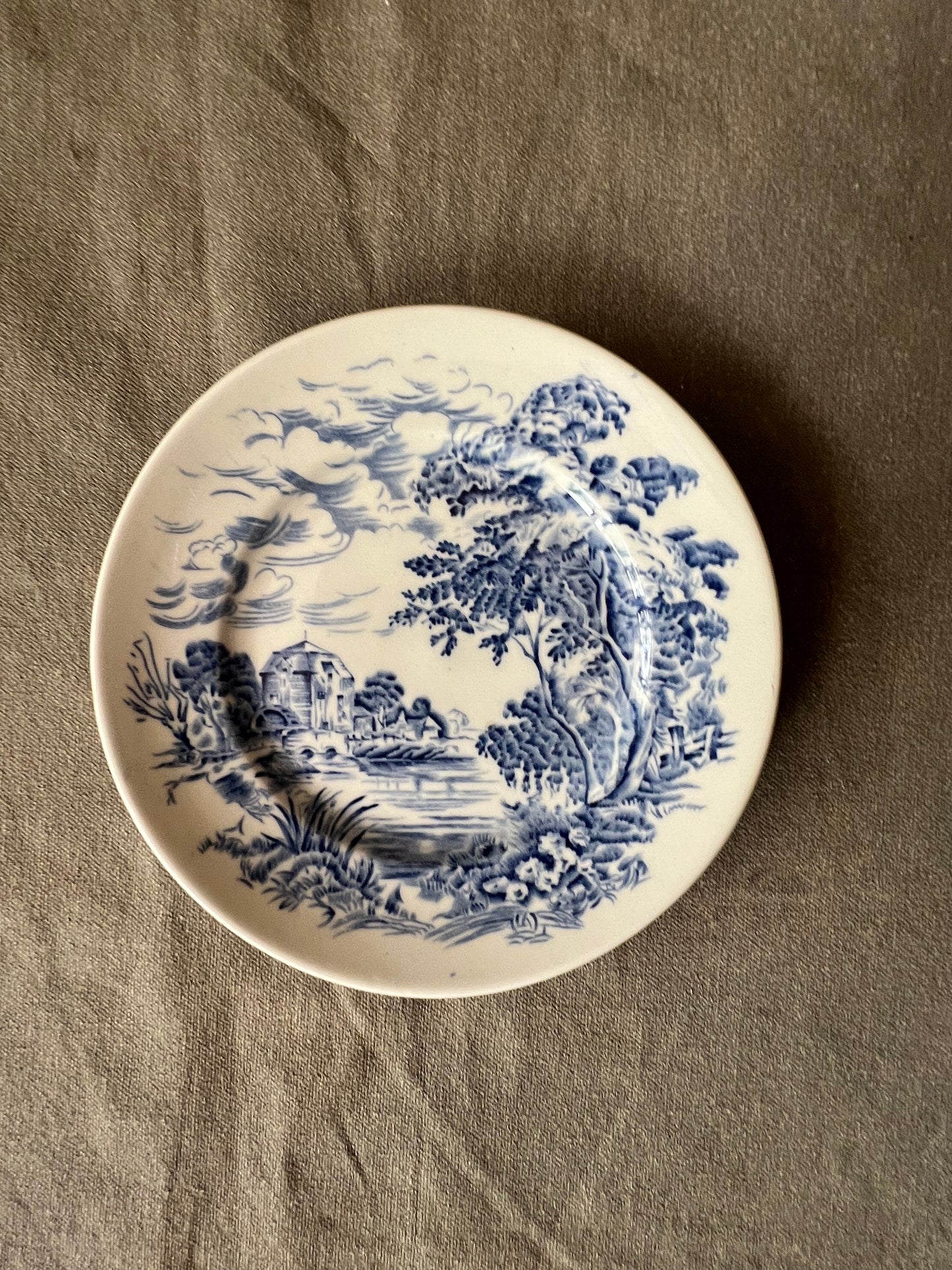 Service for Two Vintage Enoch Wedgewood English Ironstone Countryside (Appetizer Plate and Bowl)